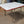 Load image into Gallery viewer, Mid Century Modern White & Red Porcelain Top Draw Table #GA9116
