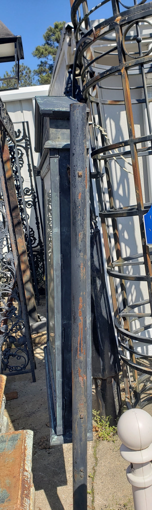 Copper & Glass Advertising Marquee from St. Luke's Union Church in Virginia #GA9117