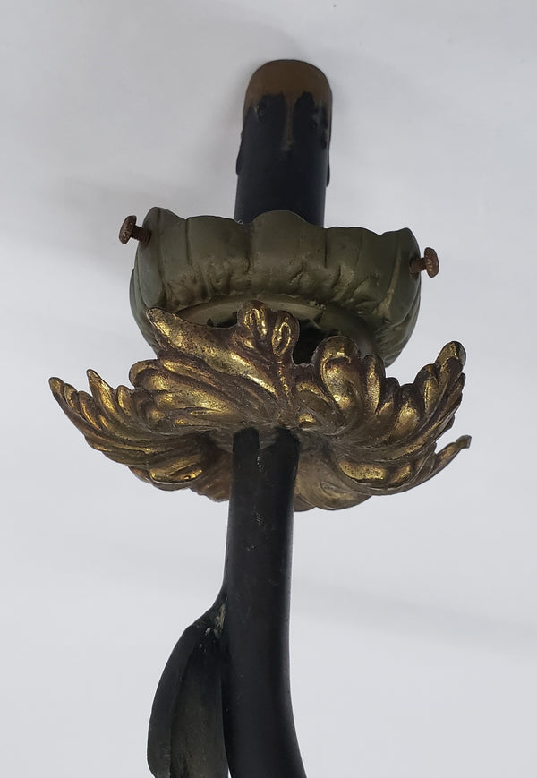 Unique 2 Light Cast Brass Lion's Head Wall Sconce #GA53