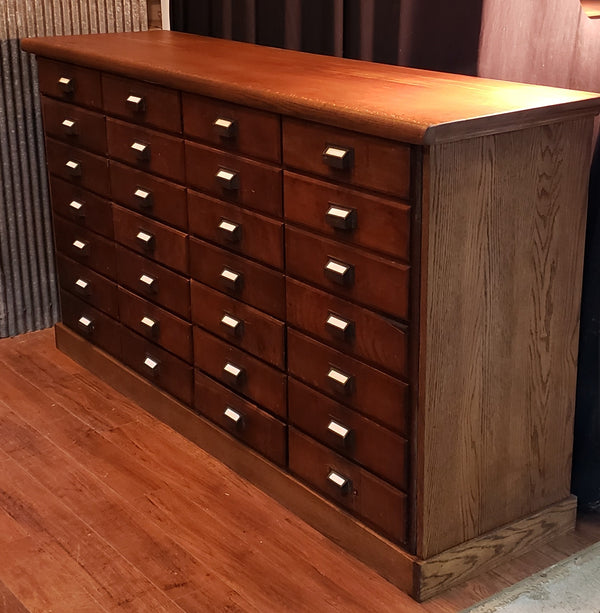 Restored 1930's 24 Drawer Cabinet from GE Light Factory in New Philadelphia Ohio #GA9119