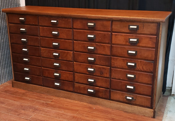 Restored 1930's 24 Drawer Cabinet from GE Light Factory in New Philadelphia Ohio #GA9119