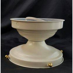 Restored Round Metal Ceiling Mount Light Fixture Base #GA4070