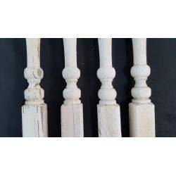 Set of 4 Wooden Spindle/Balusters 32" x 1 3/8" GA4014