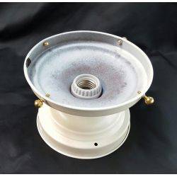 Restored Round Metal Ceiling Mount Light Fixture Base #GA4070