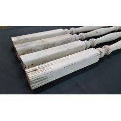 Set of 4 Wooden Spindles 32" Tall #GA4014