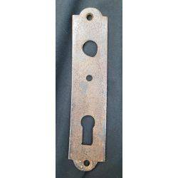 Primitive Iron Rim Lock Back Plate Key & Door Pull #GA4179