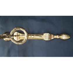 Pair of Solid Brass Ornate Candle Stick Sconces Made in Sweden #GA1004