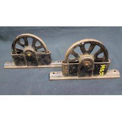 Pair of Cast Iron Window Pulleys #GA206