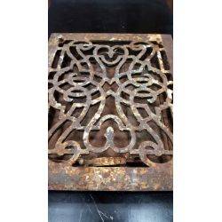 Ornate Cast Iron Heart Scroll Floor Register Vent #GA205