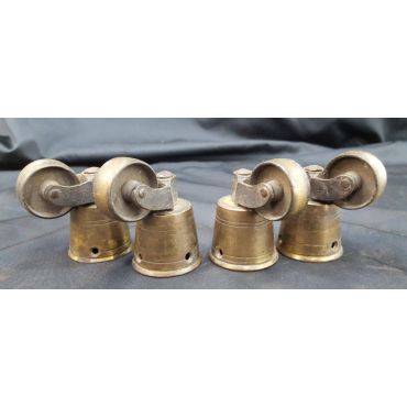 Set of 4 Metal Casters with Leg Protectors #GA4269