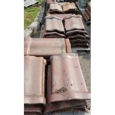 Terracotta Parapet Roof Tiles - Camelback Coping Tile #GA13