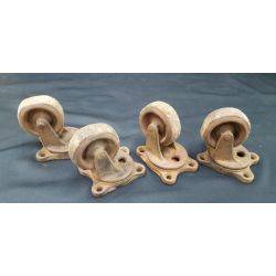 Set of 4 Cast Iron Casters #GA4258