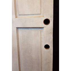 Half Moon Light Glass & 4 Panel Wood Entrance Door #GA821