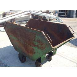 Large Industrial Factory Rolling Scrap Bin Cart