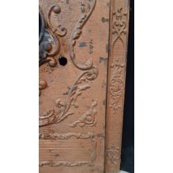 Ornate Cast Iron Fireplace Surround with Matching Summer Cover #GA2022