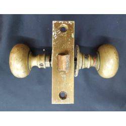 Set of 10 Mortise Locks with Brass Doorknobs & Rosettes #GA4138