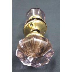 Crystal Amethyst Colored Door Knob Set #GA140