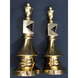 Pair of Solid Brass Ornate Towel Bar Bracket Holder Mounts #GA8