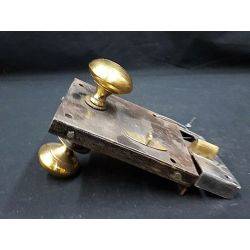 Early 1800s Authentic Metal and Brass Rim Lock #GA234
