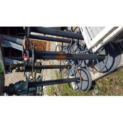 Steel Pedestal Table Base With Foot Rest