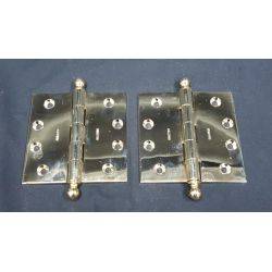 Pair of Large Brass Baldwin Brand Door Butt Hinges #GA159