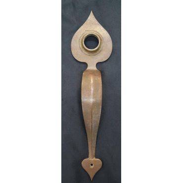 Large Solid Brass Teardrop Design Door Pull Handle with Dead Bolt Space #GA4106