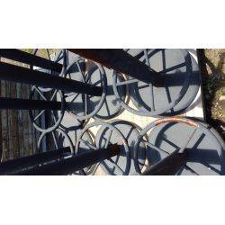 Steel Pedestal Table Base With Foot Rest