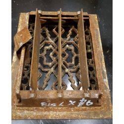 Cast Iron Art Deco Floor Register Vent Grate #GA207