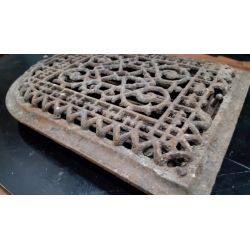 Ornate Cast Iron Oval Top Floor Register Vent #GA204