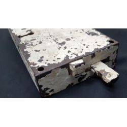 Primitive Iron Rim Lock with Top Handle & Separate Door Pull #GA4176