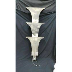 Antique Restored 3 Level Art Deco Theater Light Sconces #GA255