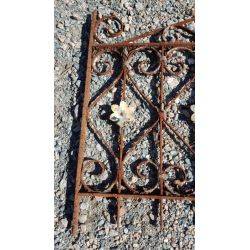 Set of 2 Scroll Design Center Flower Wrought Iron Window Grates #GA 81