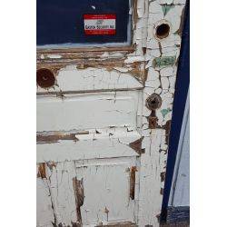 Half Beveled Glass 3 Panel Wide Wooden Door #GA806