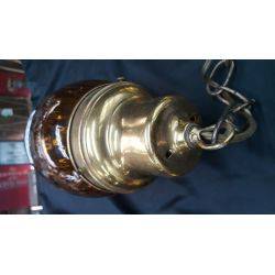 Long Amber Glass Bullet Shaped Pendant Light #GA4253
