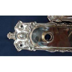Pair of Brass Art Nouveau Front & Back Door Knob Plates #GA4214