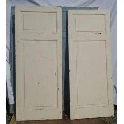 Pair of Raised Panel Wood Shutters #GA195