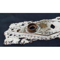 Ornate Brass Filigree Door Knob Back Plate #GA4207