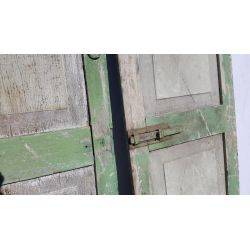 Pair of Late 1700's Solid Wood Raised Panel Shutters #GA199