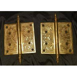 Eastlake Design Solid Brass Steeple Hinges #GA275