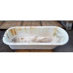 6' Cast Iron Clawfoot Bath Tub #GA212