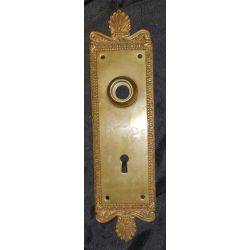Solid Brass Egg and Dart Design Door Knob Back Plate #GA278