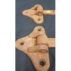 Pair of 14" Long Cast Iron Strap Hinges #GA163