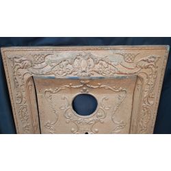 Ornate Cast Iron Fireplace Surround with Matching Summer Cover #GA2021