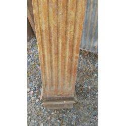 Ornate Eastlake Inspired Tall Wooden Oak Newel Post #GA89