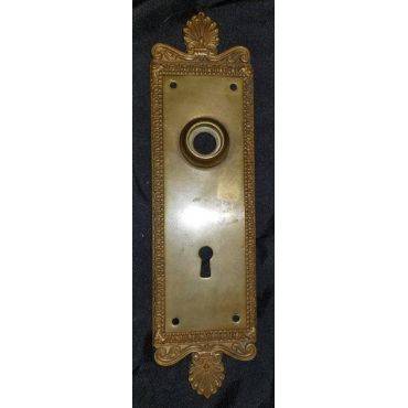 Solid Brass Egg and Dart Design Door Knob Back Plate #GA278