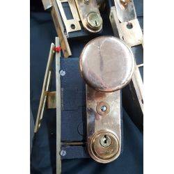Set of 13 1920's Hotel Mortise Lock Group #GA4137