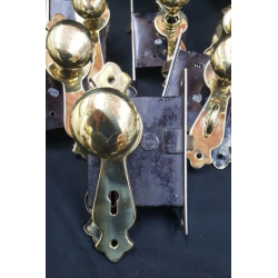 9 Antique Solid Brass Whole House Mortise Lock Sets #GA1003