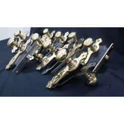 9 Antique Solid Brass Whole House Mortise Lock Sets #GA1003