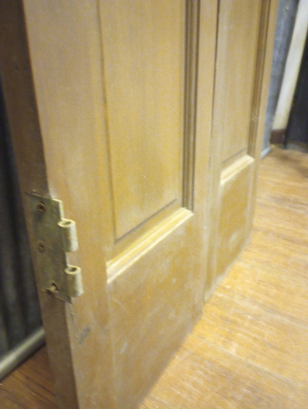 Pair of Narrow Wood Interior Doors with Raised Panels" 12" x 79 1/2" #GA-S021