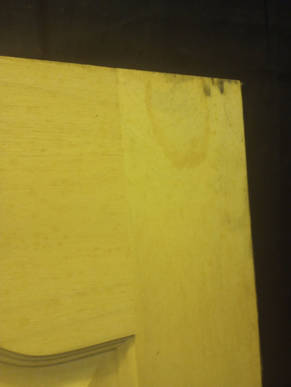 Exterior Wooden Door with Oval Top Window & Raised Panels 34" x 80" #GA-S029